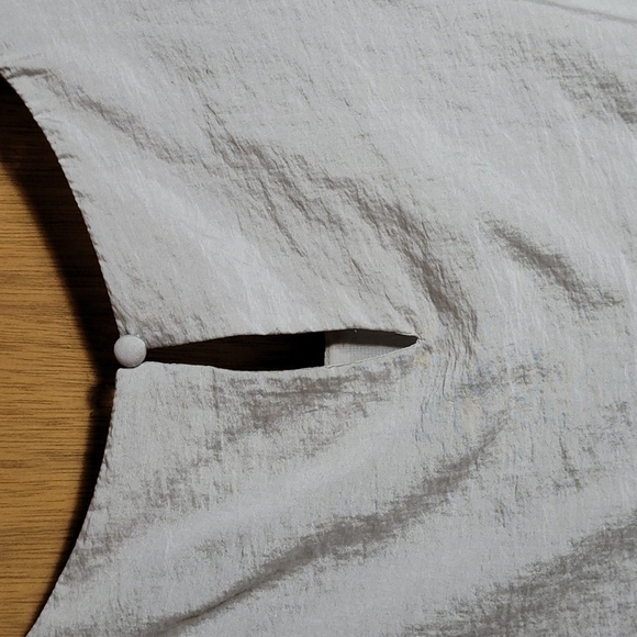 Coldwater Creek* Sleevless top* Pale Gray/Sequins* Sz L - Picture 5 of 6